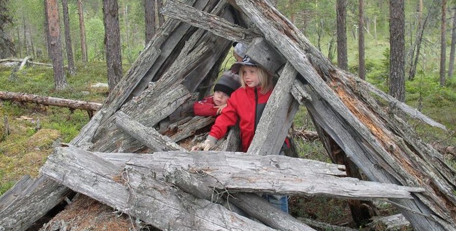 Bild på barn i naturen